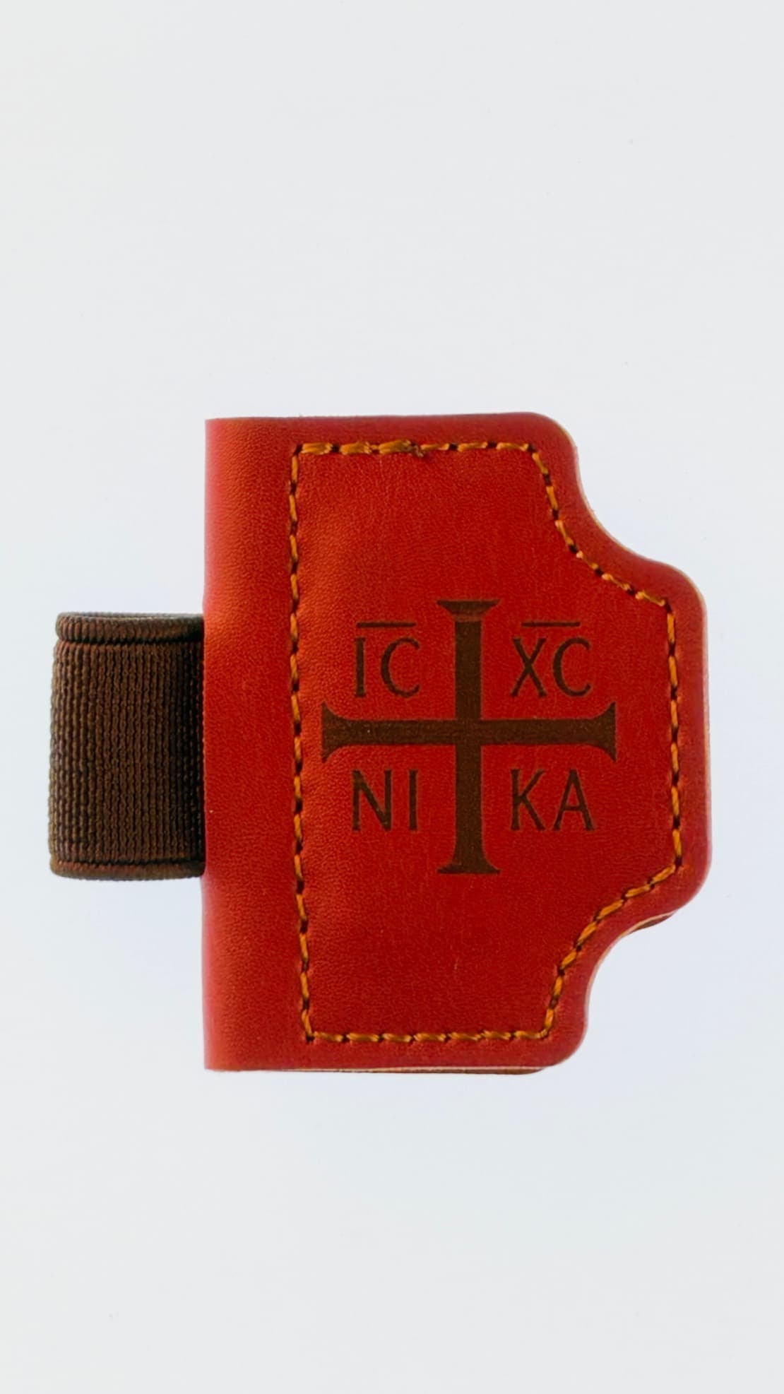 Orthodox Magnetic Leather Bookmark – ICXC NIKA Christogram