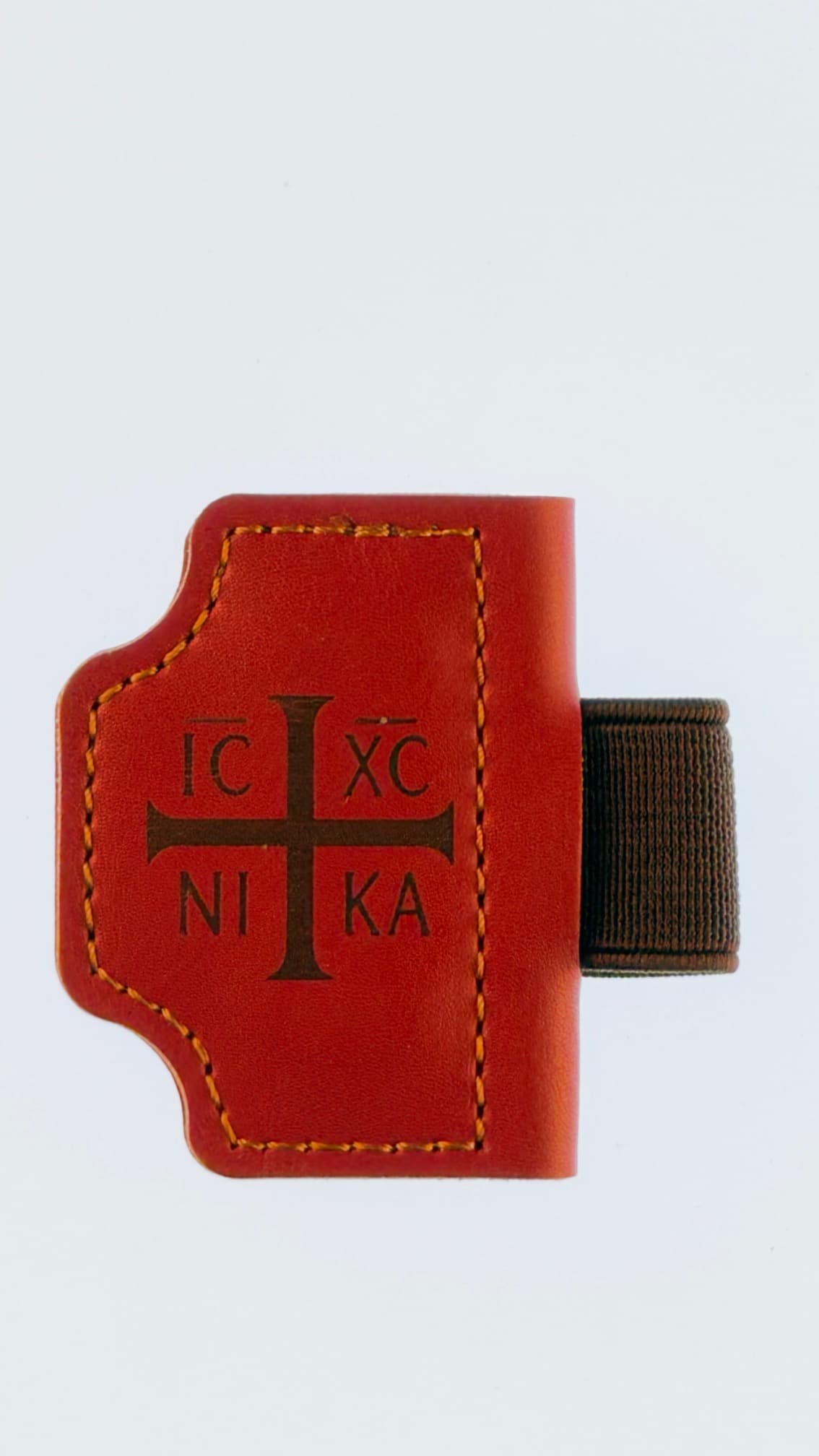 Orthodox Magnetic Leather Bookmark – ICXC NIKA Christogram